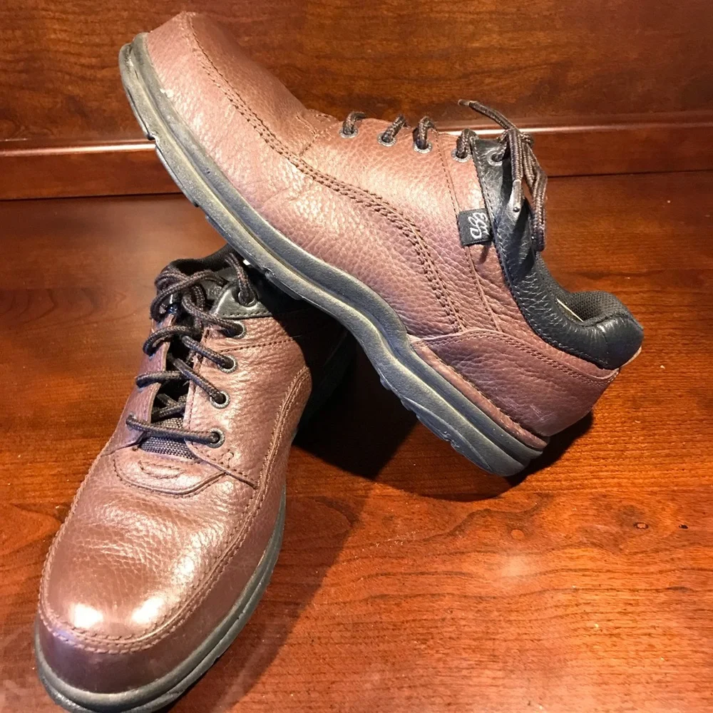 Rockport Works Steel-toe Men's Brown Leather lace up 11.5